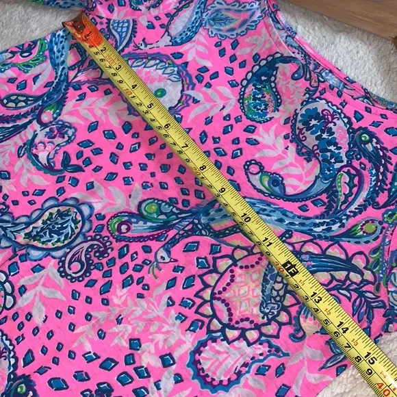 Lilly Pulitzer Girls Mini Marlowe Dress 8/10 Strut Your Stuff Plumeria Pink - Picture 7 of 12